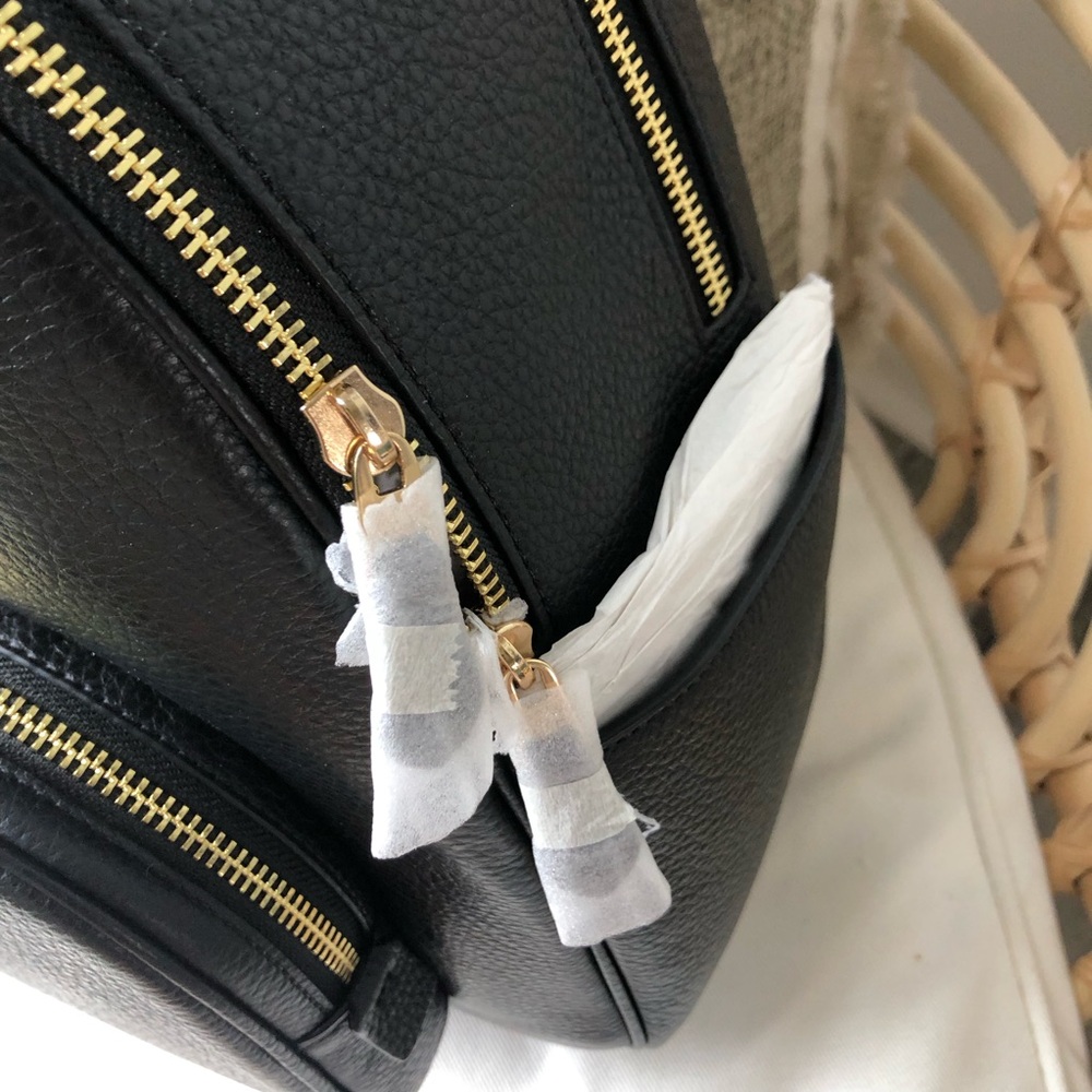Coach  Pebble Leather Court Backpack in black NWT - Picture 7 of 14